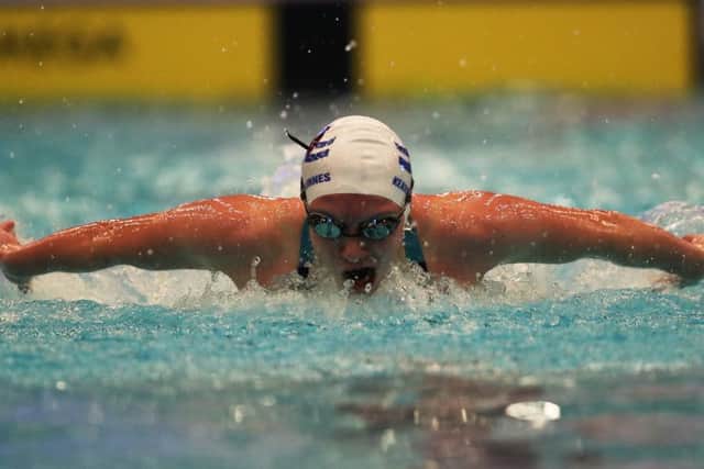 Keanna MacInnes won the 200m butterfly event at the Scottish Short Course Championships.Picture:  Ian MacNicol