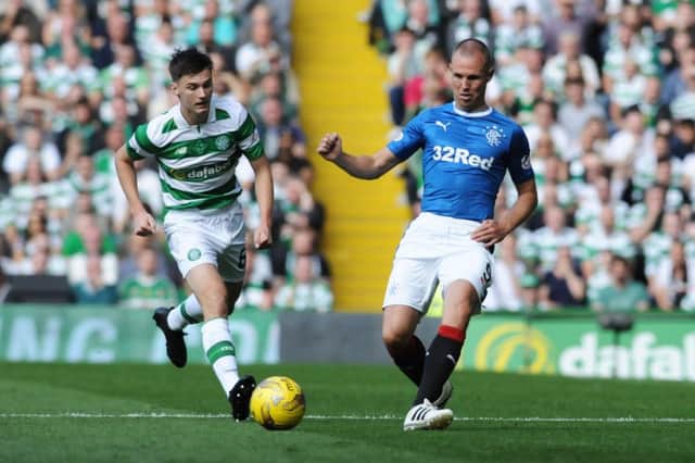 Kenny Miller, right, insists Rangers will not concede the title to Celtic. Picture: John Devlin