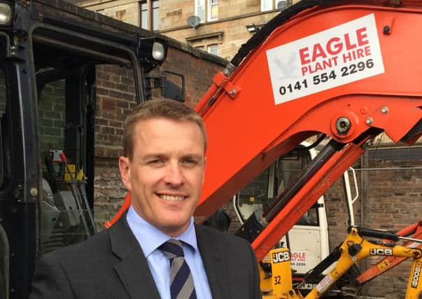 Eagle Plant Hire owner Colin Inglis sees a 'very bright future' for the Glasgow firm. Picture: Contributed