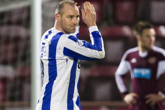 Kris Boyd will likely receive some stick from the stands when Kilmarnock travel to Tynecastle. Picture: SNS
