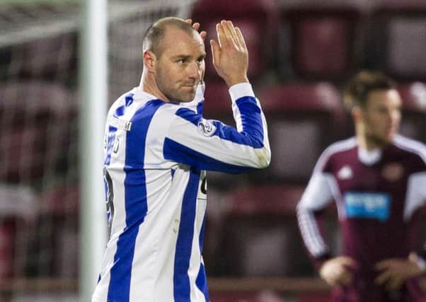 Kris Boyd will likely receive some stick from the stands when Kilmarnock travel to Tynecastle. Picture: SNS
