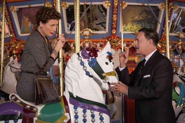 Emma Thompson as PL Travers and Tom Hanks as Walt Disney in Saving Mr. Banks PIC: FranÃ§ois Duhamel / Â©Disney Enterprises, Inc