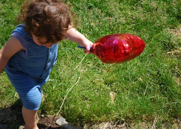 It's believed the child attached the note to a ballon to reach their father who had passed away. Picture: Creative Commons