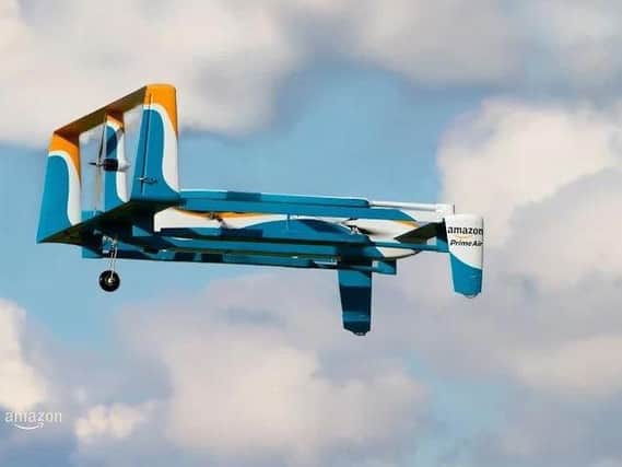 The latest version of Amazon's Prime Air drone. Picture: Contributed