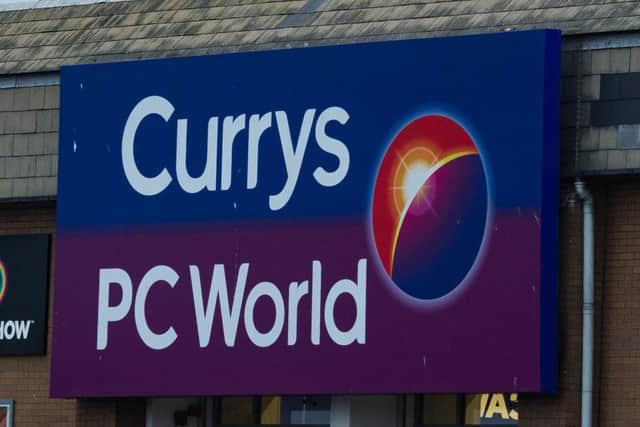 Shares in the Currys PC World owner took a hit yesterday. Picture: Steven Scott Taylor