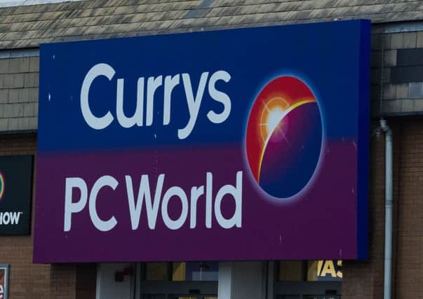 Shares in the Currys PC World owner took a hit yesterday. Picture: Steven Scott Taylor