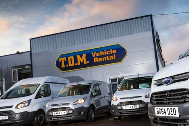TOM Vehicle Rental was founded in 1991 and now employs more than 500 staff. Picture: Roddy Scott