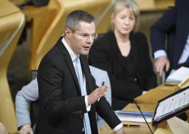 Finance Secretary Derek Mackay delivers the Scottish Government budget plans for the coming year. Picture Greg Macvean