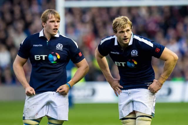 The Scots Grays: Richie Grays form picked up when Jonny, left, muscled his way into the Scotland reckoning. Picture: Ross Parker/SNS
