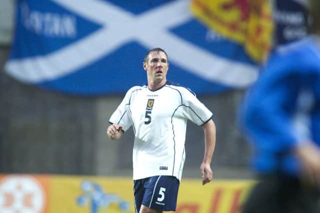 Malky Mackay reached the top as a player. Here he is seen in action for Scotland v Estonia in 2004.
Picture: Roddy Scott/SNS