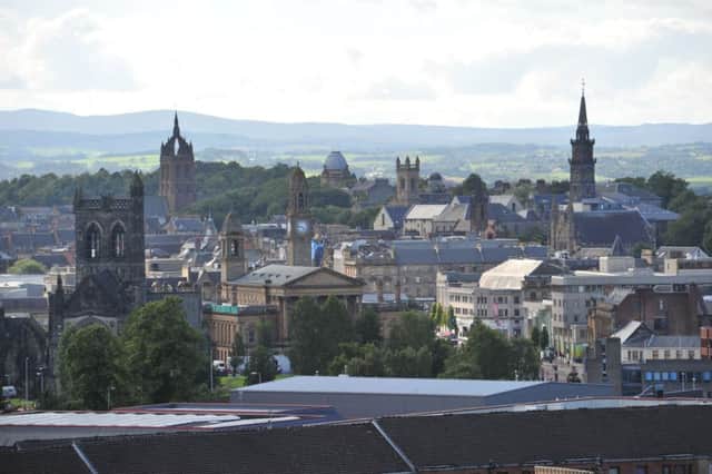 Paisley is one of three towns to benefit from the free public wi-fi scheme. Picture: Robert Perry/TSPL