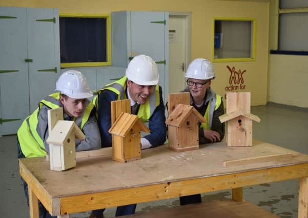 Action for Children's 'Youthbuild, a construction=based training progamme delivering employability support to young people in Scotland