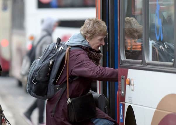 Bus travel is free for old folk. Picture: Jane Barlow