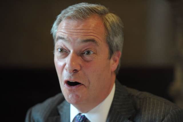 UKIP Leader Nigel Farage . Picture: JP