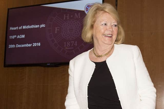 Hearts owner Ann Budge at Tynecastle for the club's annual general meeting. Picture: Alan Harvey/SNS