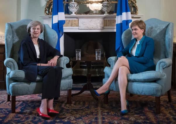 Discussions between Theresa May and Nicola Sturgeon over Brexit have not produced any concessions for Scotland from the UK government. Picture: AFP/Getty Images