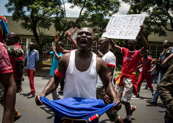 A Congolese protester. Picture: AFP/John Wessels/Getty Images