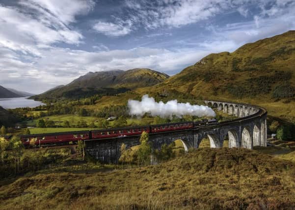 This picture of a train crossing Glenfinnan Viaduct in Scotland by Vytenis Malisaukas, 40 a photographer originally from Lithuania. Picture: SWNS