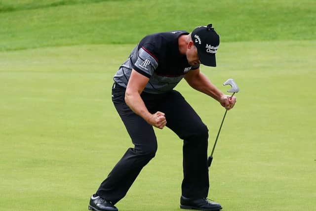Sweden's  Henrik Stenson  celebrates after winning The Open at Royal Troon. Picture: Matthew Lewis/Getty Images