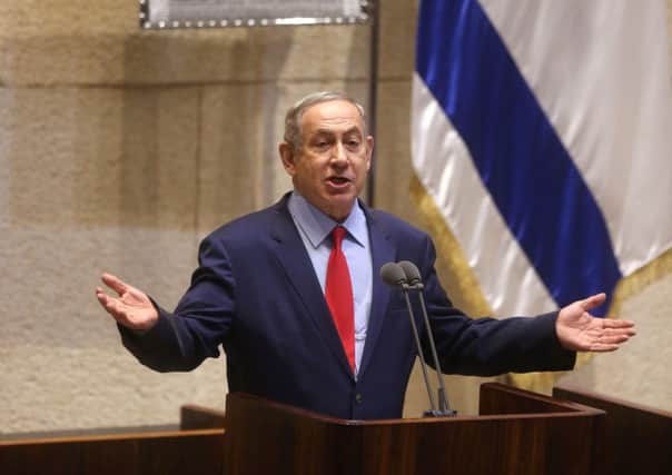Benjamin Netanyah opposes a move for dozens of countries to endorse an international framework for peace at French talks. Picture: AFP/Getty Images