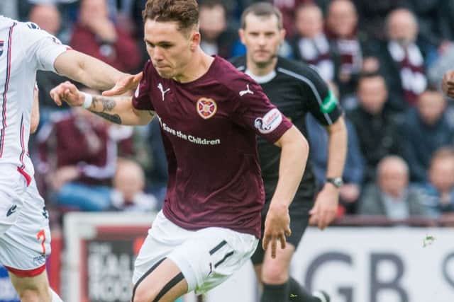 Rangers are reported to be after Hearts winger Sam Nicholson
. Picture: Ian Georgeson