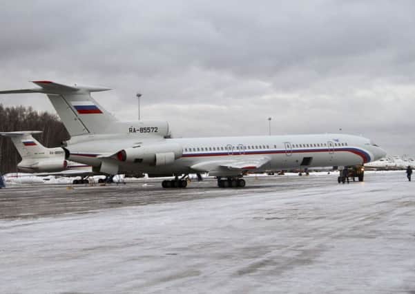 A file photo of the Tupolev Tu-154 which crashed into the Black Sea shortly after taking off from Sochi. Picture: AP