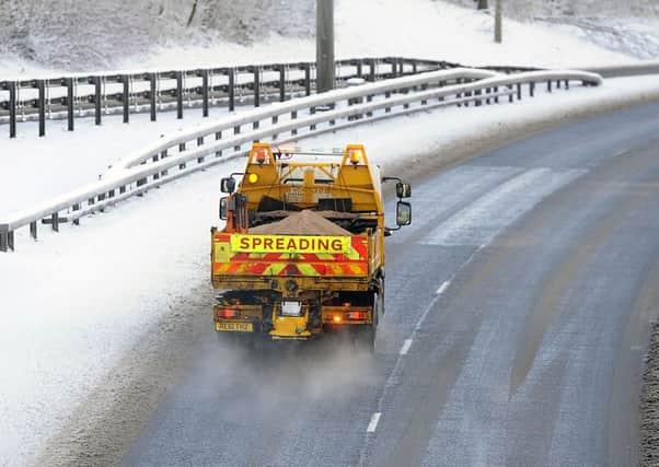 Parts of Scotland have been hit by heavy snow showers. Picture: Michael Gillen