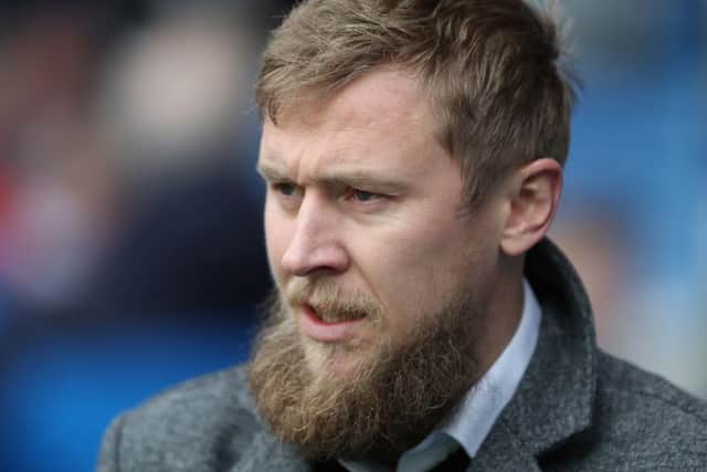 Richie Foran watched his side lose to Rangers on Saturday. Picture: Getty