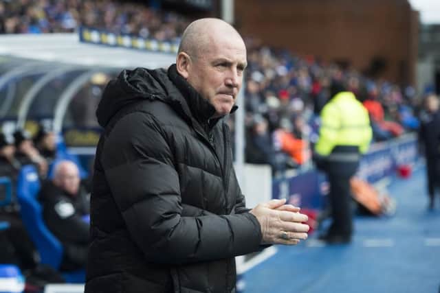 Rangers manager Mark Warburton wants his side to continue their recent momentum going into Saturday's match. Picture: SNS