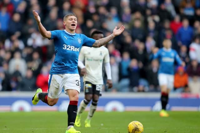 Rangers and Martyn Waghorn will take on Celtic at Ibrox this coming Saturday. Picture: PA