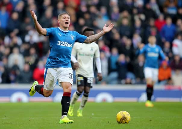 Rangers and Martyn Waghorn will take on Celtic at Ibrox this coming Saturday. Picture: PA
