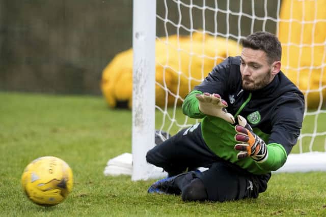 Celtic goalkeeper Craig Gordon during Boxing Day training at Lennoxtown