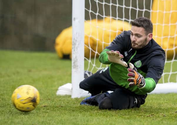Celtic goalkeeper Craig Gordon during Boxing Day training at Lennoxtown