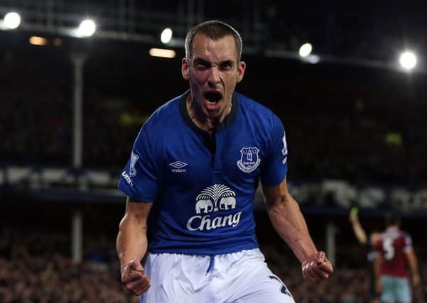 Rangers are said to be interested in former Everton midfielder Leon Osman. Picutre: Getty