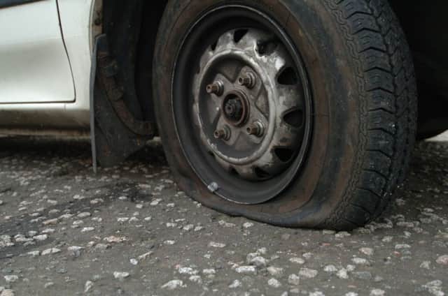 A similar episode of tyre-slashing was reported in the area over the weekend of December 17 and 18. Picture: Julie Bull