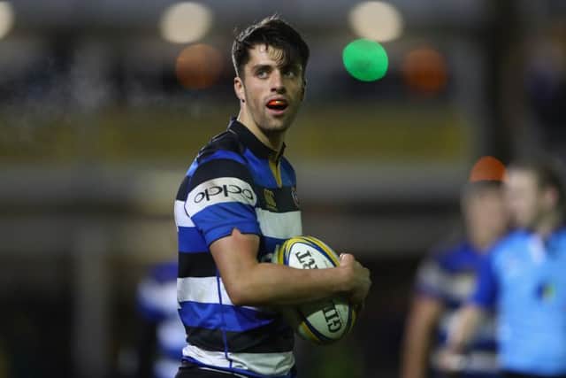 Adam Hastings in action for Bath against local rivals Bristol at The Rec last month. Picture: Michael Steele/Getty Images
