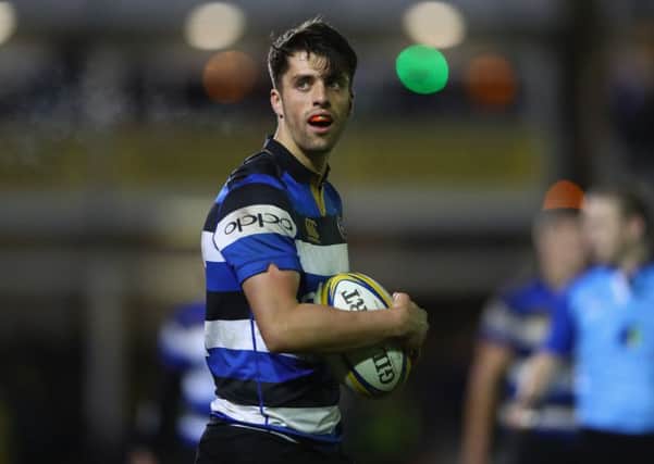 Adam Hastings in action for Bath against local rivals Bristol at The Rec last month. Picture: Michael Steele/Getty Images