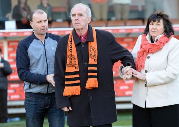 Former Dundee United footballer Frank Kopel was diagnosed with dementia at the age of 59. His wife Amanda, right, has campaigned for free care for all dementia patients.