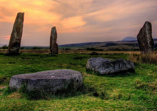 A stonce circle on Arran's Machrie Moor.