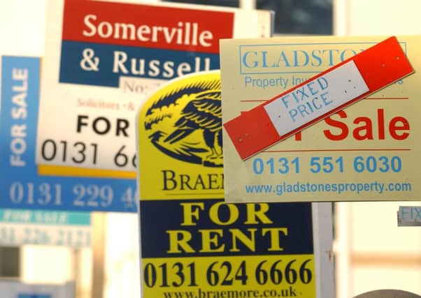 The Nationwide highlighted 'subdued' house price growth north of the Border. Picture: Phil Wilkinson