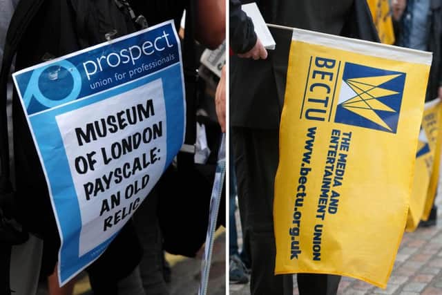 The Bectu and Prospect unions will join forces on Sunday. Picture: PA Wire