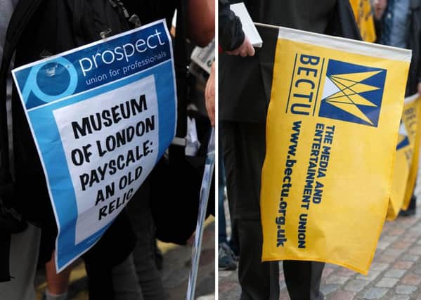 The Bectu and Prospect unions will join forces on Sunday. Picture: PA Wire