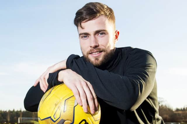 Hibernian's Lewis Stevenson looks ahead to his side's match against Falkirk. Picture: SNS Group