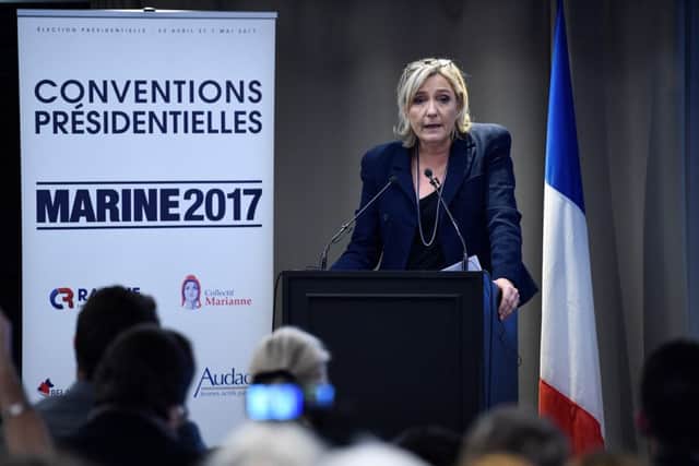 Marine Le Pen . Picture: Getty