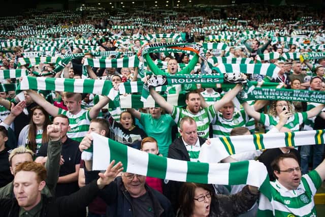 Celtic fans have been advised not to wear hard hats to the Old Firm derby. Picture: John Devlin