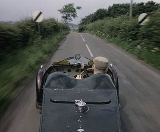 A still from footage by James Anderson captured by a camera mounted on one of his Anderson Special cars. Picture: National Library of Scotland