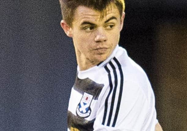 Alan Forrest in action for Ayr Utd