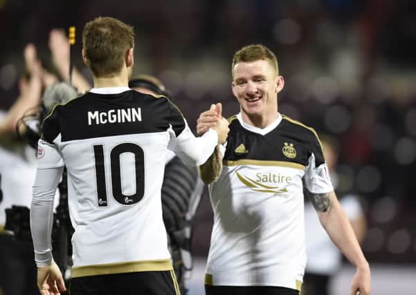 Aberdeen duo Niall McGinn and Jonny Hayes are being courted by other clubs. Pic: SNS