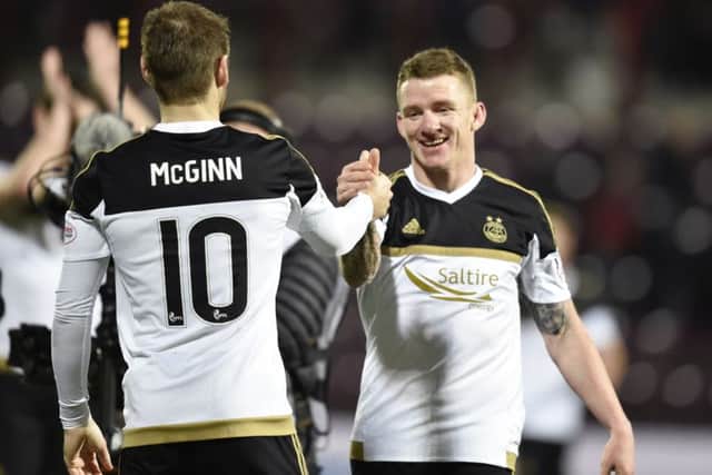 Aberdeen duo Niall McGinn and Jonny Hayes are being courted by other clubs. Pic: SNS