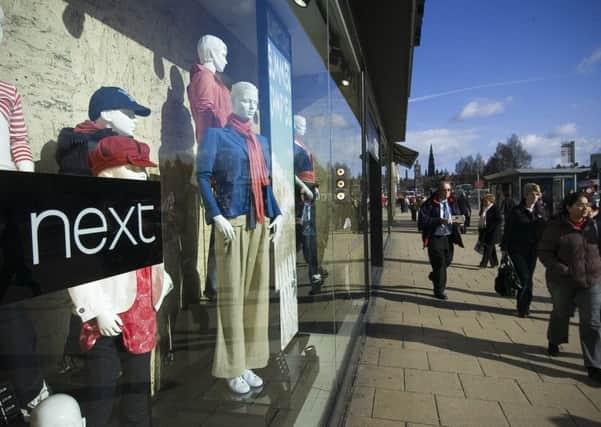 Full-price sales at Next are expected to have lifted by 2%. Picture: Ian Georgeson